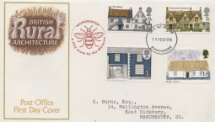 11.02.1970
British Rural Architecture
Manchester Bee Cachet
Royal Mail/Post Office, Manchester Bee No.29