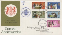 01.04.1970
General Anniversaries 1970
Manchester Bee Cachet
Royal Mail/Post Office, Manchester Bee No.30