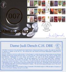 08.01.2008
James Bond
Signed by Dame Judi Dench
Buckingham Covers, James Bond Signed  No.3