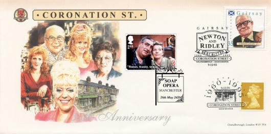 Coronation Street Hilda and Stanley Ogden First Day Cover BFDC