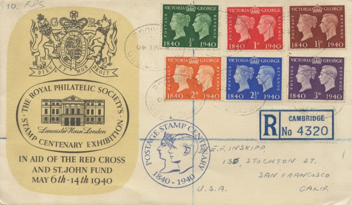 Postage Stamp Centenary, Royal Philatelic Society