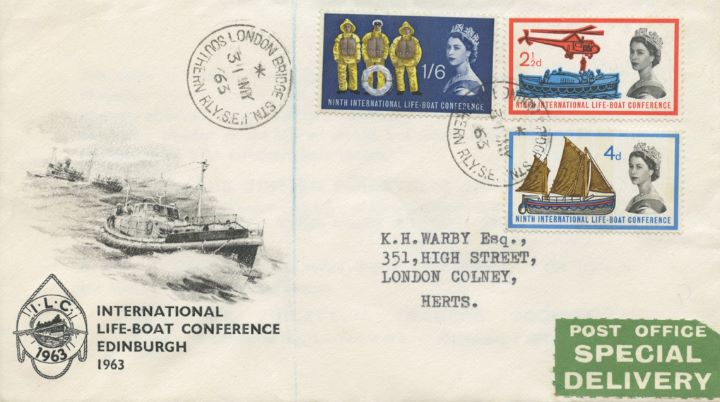 Lifeboat Conference, Rare postmark: London Bridge Station