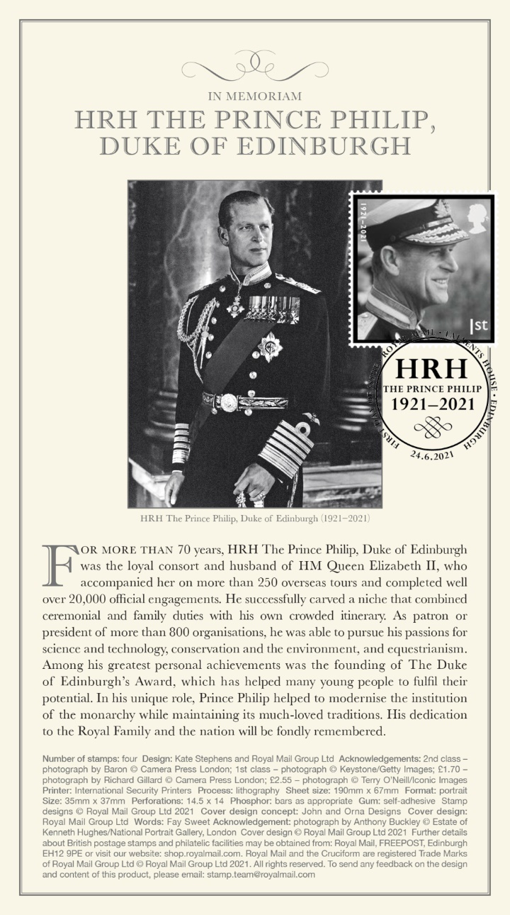 Duke of Edinburgh, Information Card