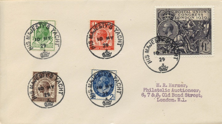 Postal Union Congress, His Majesty's Yacht postmark