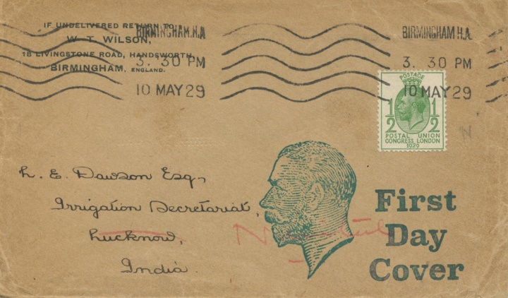 Postal Union Congress, King Goerge V