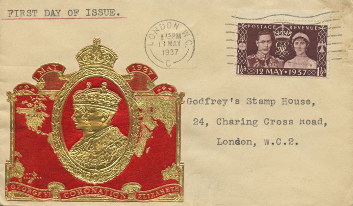 King George VI Coronation, Gold Foil British Empire