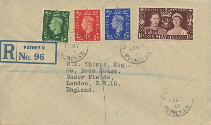 King George VI Coronation, Rare KINGston postmark