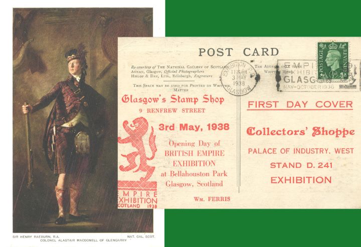 Col Alastair Macdonnel of Glengarry, King George V Postcard