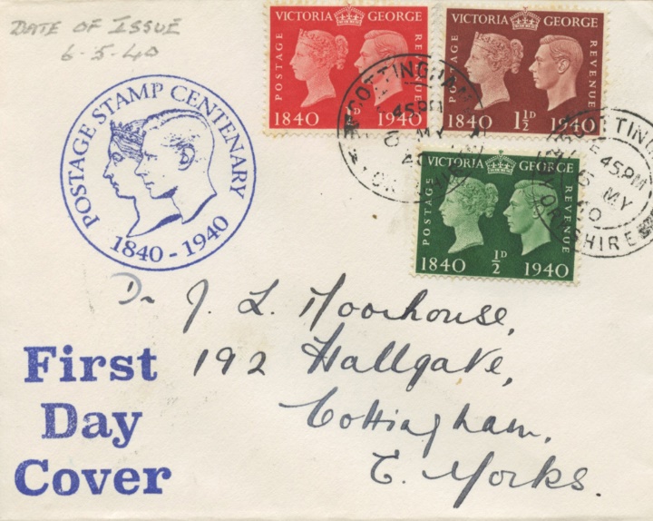 Postage Stamp Centenary, Coin Design Cover
