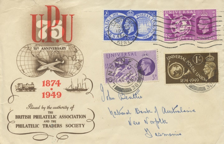 Universal Postal Union, 75th Anniversary