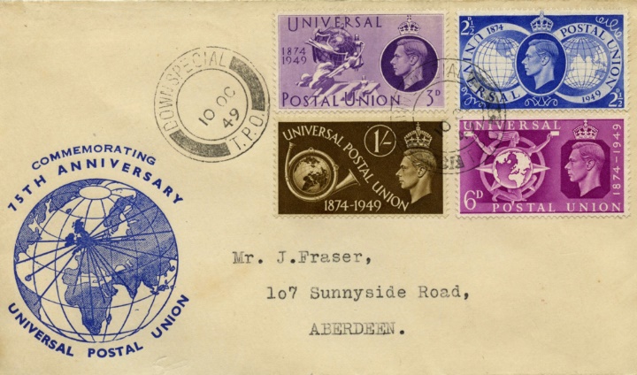Universal Postal Union, 75th Anniversary