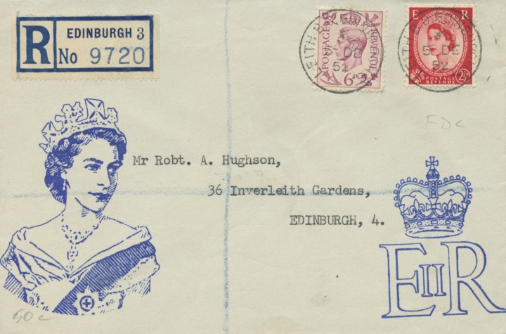 Wildings: 1 1/2d, 2 1/2d, The first stamps to feature Queen Elizabeth