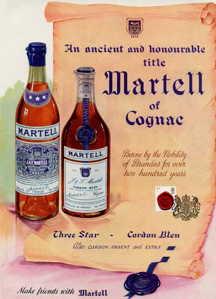 Vintage Adverts, Martell of Cognac