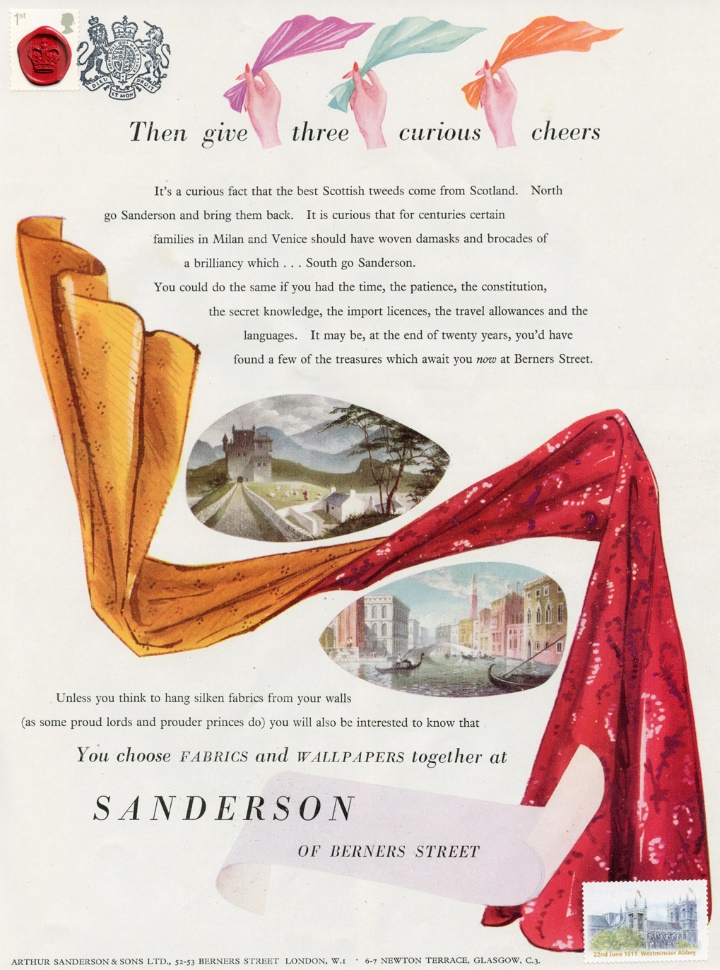 Vintage Adverts, Sanderson