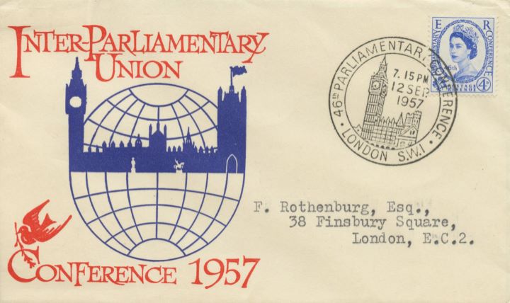 Parliament 1957, Palace of Westminster in Globe