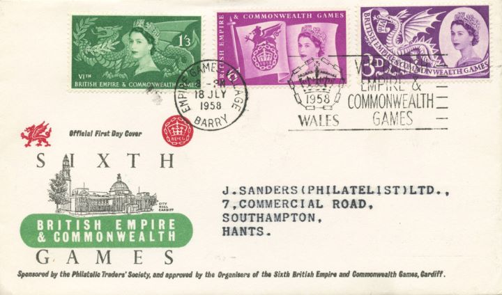 Commonwealth Games 1958, City Hall Cardiff