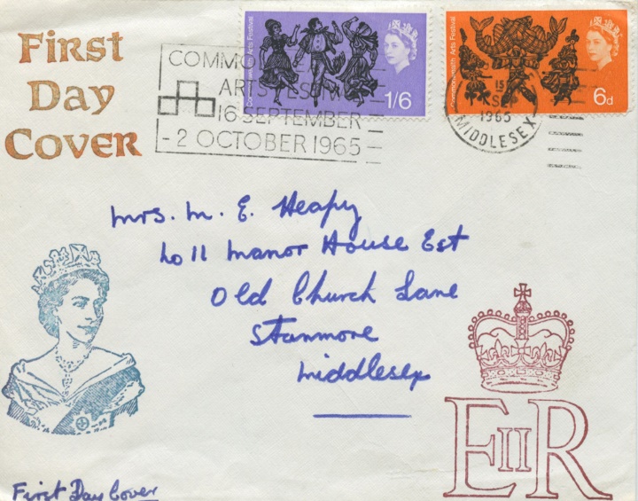 Commonwealth Arts, Rare slogan postmark