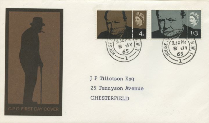 Sir Winston Churchill, Rare postmarks