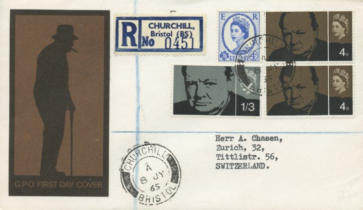 Sir Winston Churchill, Rare postmarks