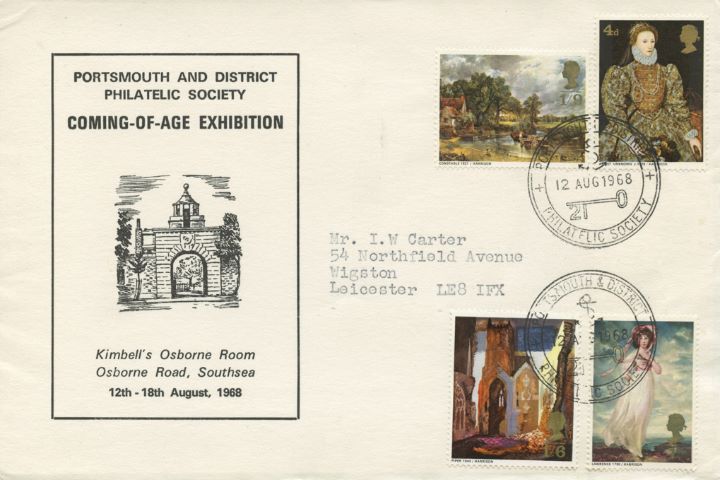 British Paintings 1968, Portsmouth Philatelic Society