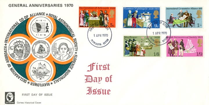 General Anniversaries 1970, The five anniversaries