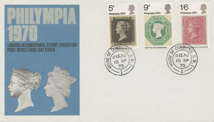 'Philympia', Queen Victoria and Queen Elizabeth