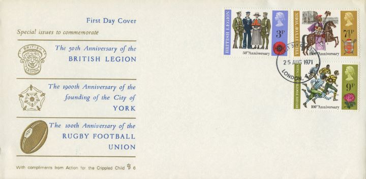 General Anniversaries 1971, British Legion, Rugby and York