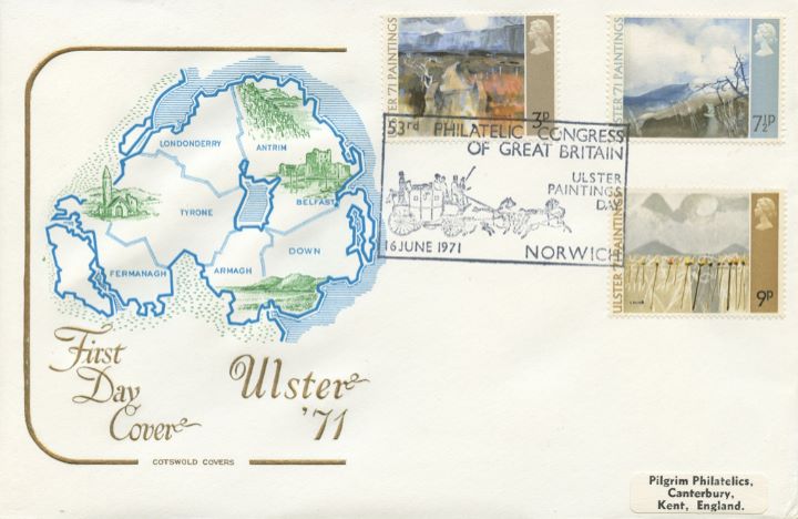 Ulster '71 Paintings, Map of Northern Ireland