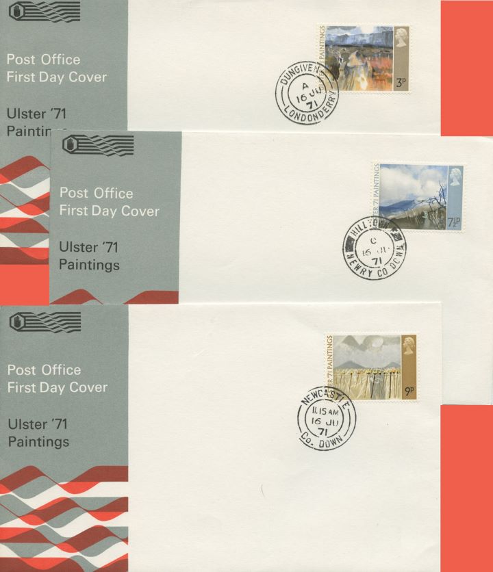 Ulster '71 Paintings, Set of three locations