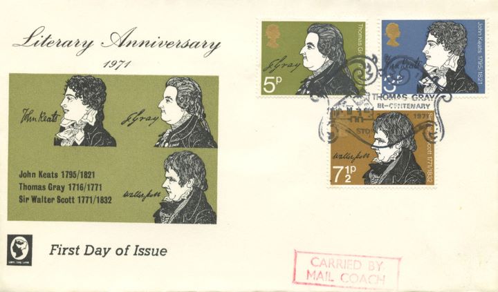 Literary Anniversaries 1971, Carried by Mail Coach