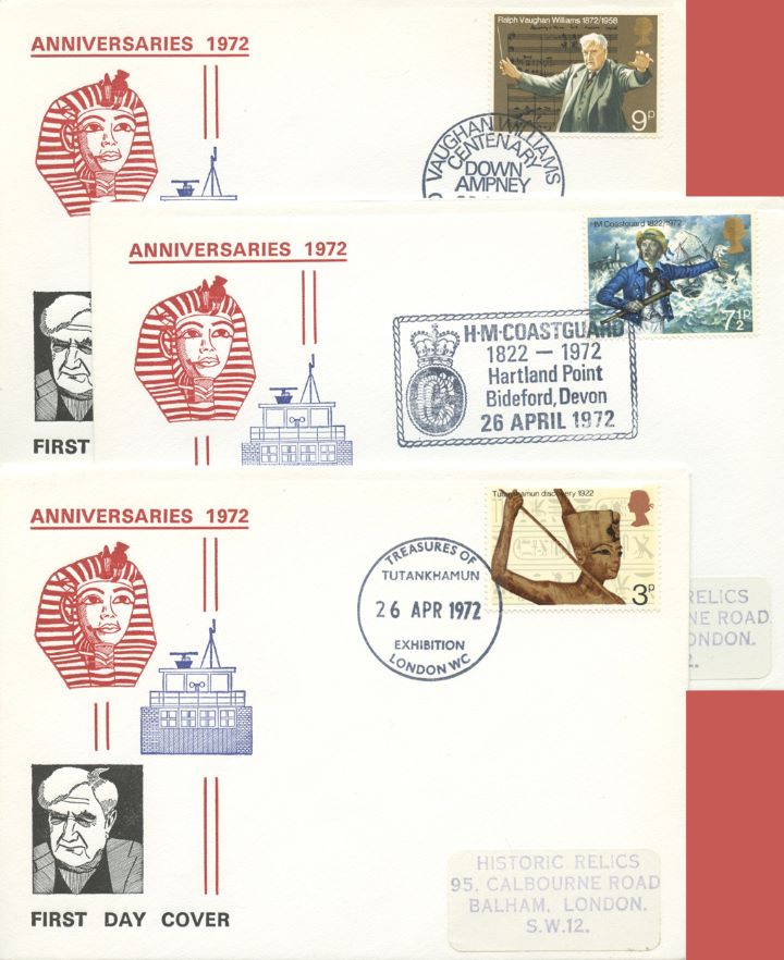 General Anniversaries 1972, Set of three covers