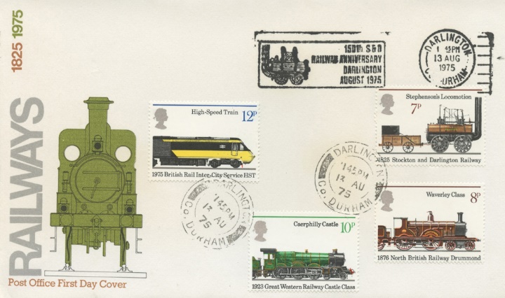 Stockton & Darlington Railway, Rare slogan postmark
