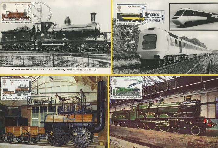 Stockton & Darlington Railway, Set of 4 postcards