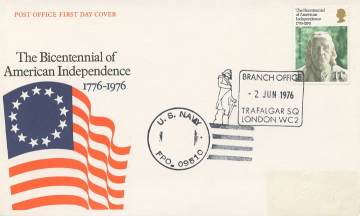 USA Bicentenary: 11p, US Navy Cachet