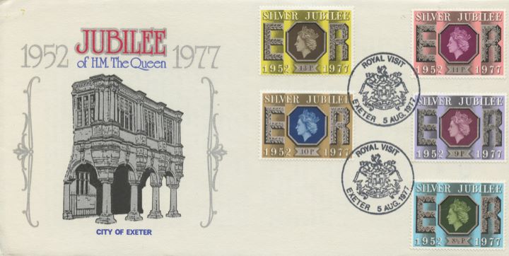 Silver Jubilee: (all 5 values), City of Exeter
