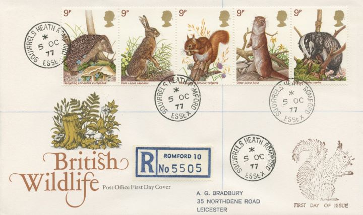 British Wildlife, Rare Squirrels  Heath postmark