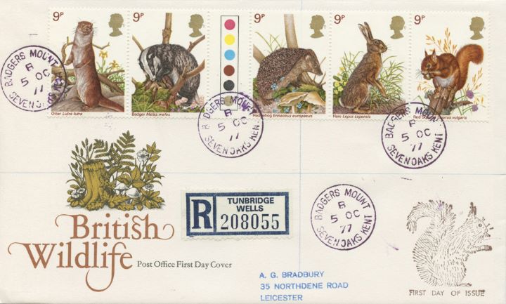 British Wildlife, Rare Badger's Mount postmark