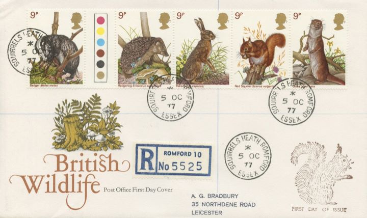 British Wildlife, Rare Squirrels Heath postmark