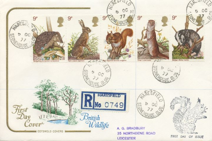 British Wildlife, Rare Haresfield postmark