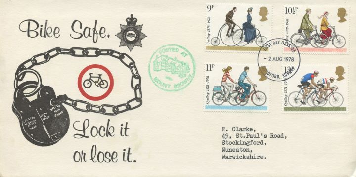 Cycling Centenaries, Bike Safe, Lock it or lose it