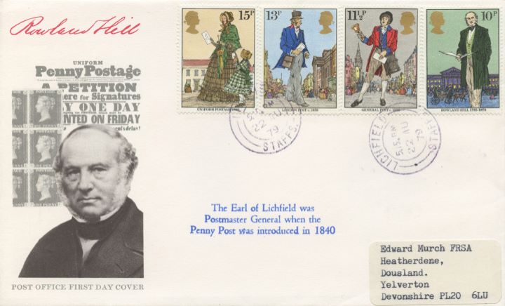 Rowland Hill: Stamps, The Earl of Lichfield