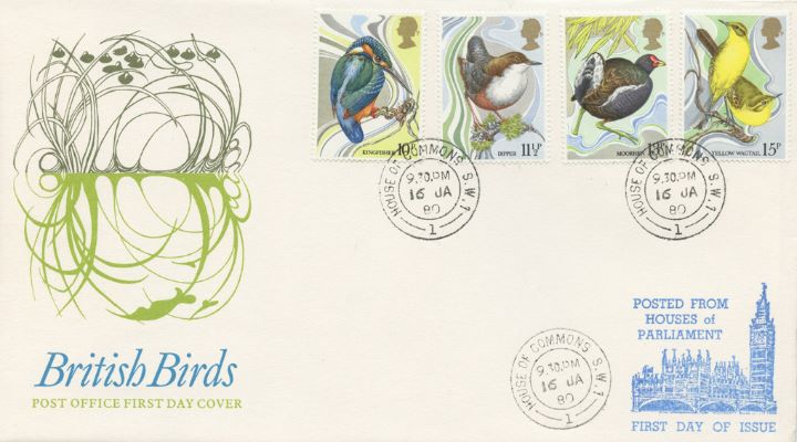 British Birds 1980, Posted from the Houses of Parliament