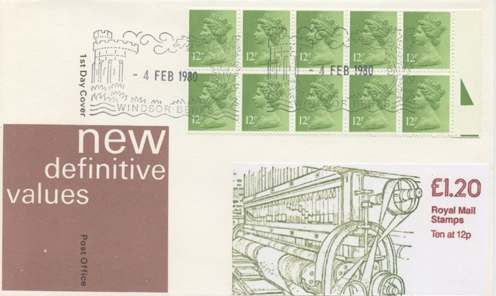 Counter: New Design: £1.20 Ind. Arch. 2 (Beetle Mill), New Booklet