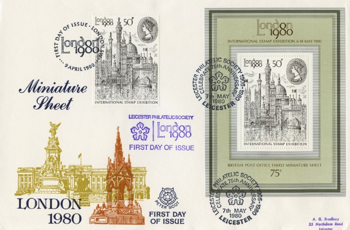 London 1980: Miniature Sheet, London landmarks