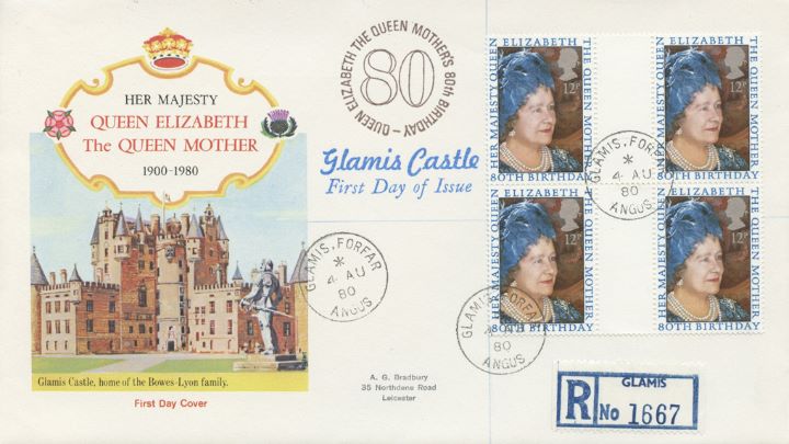 Queen Mother 80th Birthday, Glamis - Home of the Bowes-Lyon family