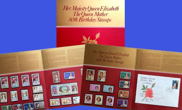 Queen Mother 80th Birthday, Commonwealth Collection of special stamps