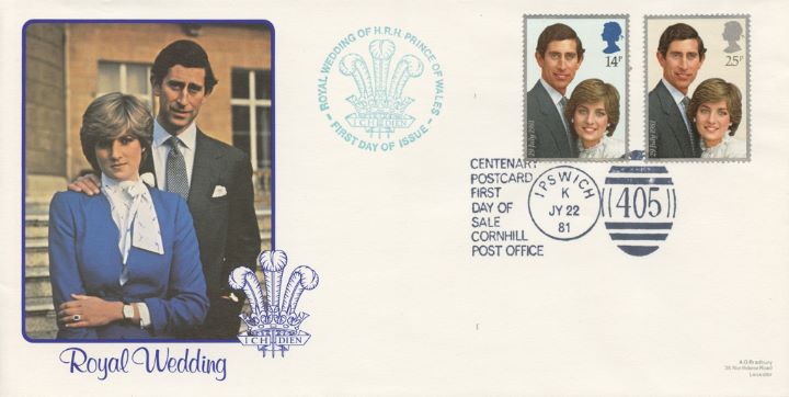 Royal Wedding 1981, Postcard Centenary