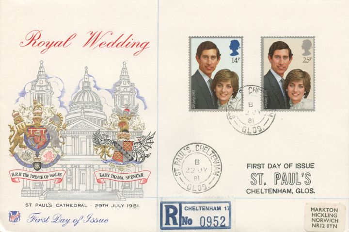 Royal Wedding 1981, Posted at St.Paul's Cheltenham