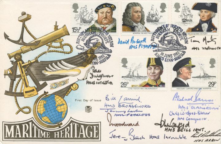 Maritime Heritage, Signed Covers from Falklands Conflict