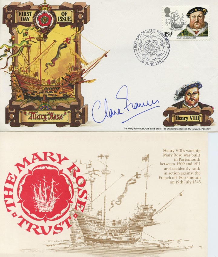 Maritime Heritage, Mary Rose signed by Clare Francis